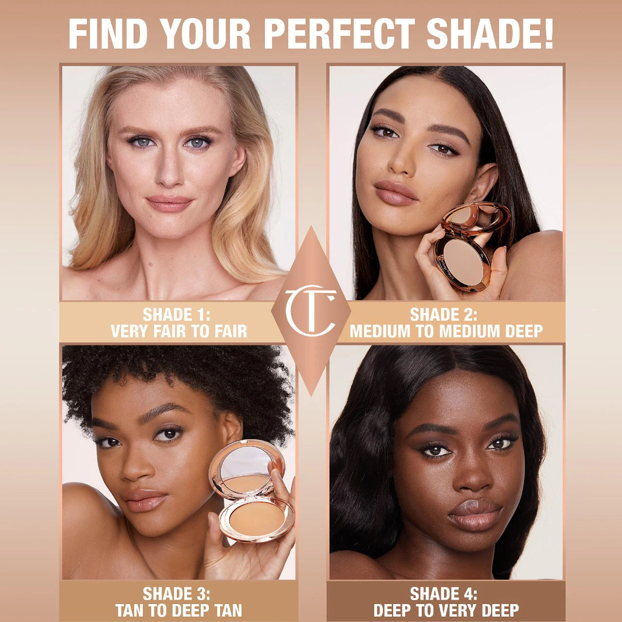 CHARLOTTE TILBURY Airbursh flawless finish setting powder