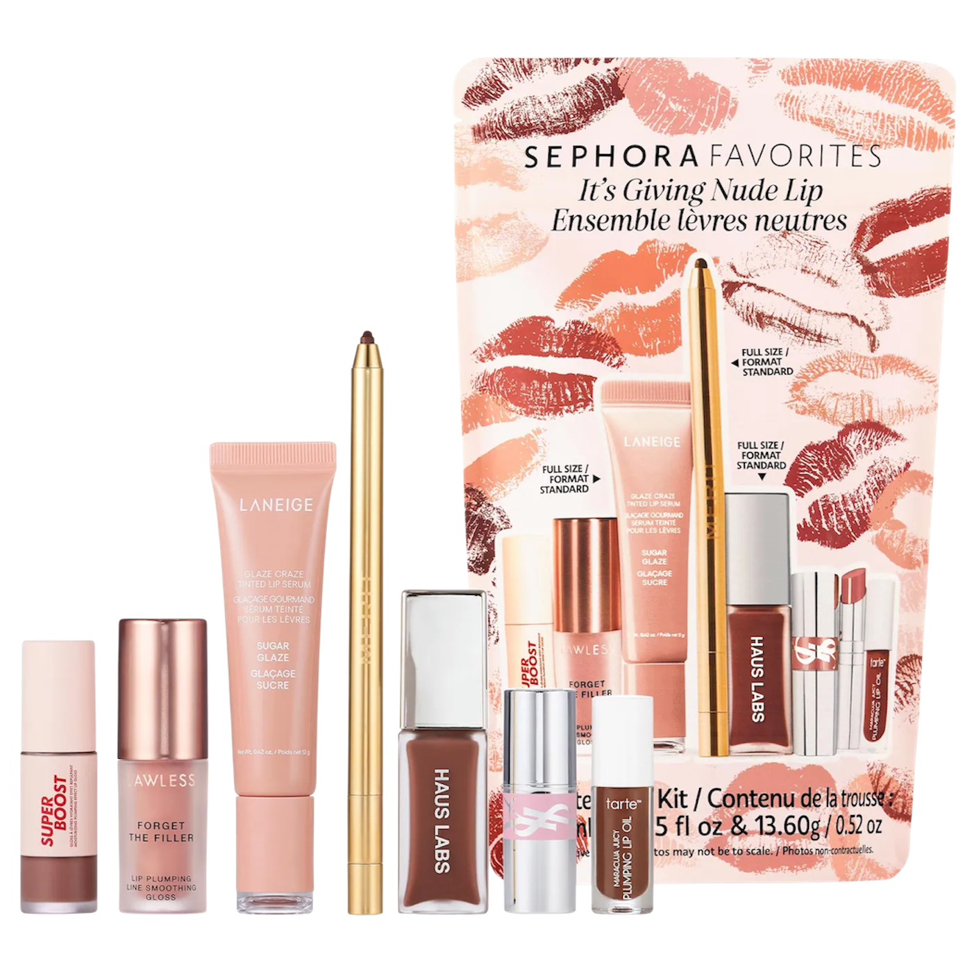 SEPHORA FAVORITES It's Giving Nude Lip Makeup Value Set